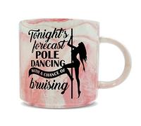 Hippowarehouse Tonights Forecast Pole Dancing with a Chance of bruising Printed Mug Various Colour Options Ceramic Cup Kitchenware 11oz