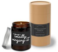 Hippowarehouse Totally Winging it Candle Aromatherapy 40hr Scented Gift Set Anxiety Relief Sleep Vegan 200g LG