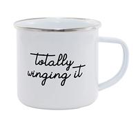 Hippowarehouse Totally Winging it Printed Mug Various Colour Options Ceramic Cup Kitchenware 11oz