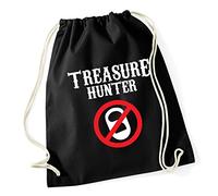 Hippowarehouse Treasure Hunter Metal Detecting Drawstring Cotton School Gym Kid Bag Sack 37cm x 46cm, 12 litres