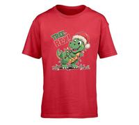 Hippowarehouse Tree rex Kids Children's Short Sleeve t-Shirt 7-8 Years Red
