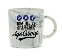 Hippowarehouse Triathletes Don't get Older They just Change Their Age Group Printed Mug Various Colour Options Ceramic Cup Kitchenware 11oz