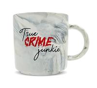 Hippowarehouse True Crime Junkie Printed Mug Various Colour Options Ceramic Cup Kitchenware 11oz