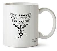 Hippowarehouse True Friends Stab You in The Front Song Lyrics Printed Mug Cup Ceramic 10oz