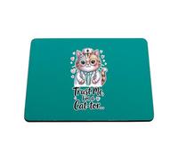 Hippowarehouse trust me, I'm a cat-tor printed mouse mat pad accessory black rubber base 240mm x 190mm x 60mm