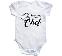 Hippowarehouse Trust me I'm a chef baby vest bodysuit (short sleeve) boys girls