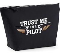 Hippowarehouse Trust me I'm a pilot printed make up cosmetic wash bag 18x19x9cm