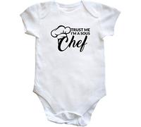 Hippowarehouse Trust me I'm a sous chef baby vest bodysuit (short sleeve) boys girls