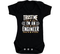 Hippowarehouse Trust Me I'm An Engineer Gift For Him Her Daughter Son Dad Mum baby vest bodysuit (short sleeve) boys girls
