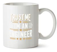 Hippowarehouse Trust Me I'm an Engineer Gift for Him Her Daughter Son Dad Mum Printed Mug Various Colour Options Ceramic Cup Kitchenware 10oz
