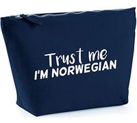 Hippowarehouse Trust me I'm Norwegian printed make up cosmetic wash bag 18x19x9cm