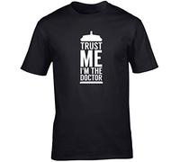 Hippowarehouse Trust me I'm the Doctor Unisex Short Sleeve t-Shirt (Specific Size Guide in Description) Black