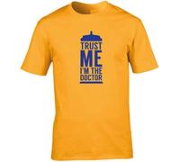 Hippowarehouse Trust me I'm The Doctor Unisex Short Sleeve t-Shirt (Specific Size Guide in Description) Gold