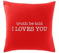 Hippowarehouse Truth be told I loves you Printed bedroom accessory cushion cover case 41x41cm