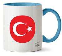 Hippowarehouse Turkey Flag Printed Mug Various Colour Options Ceramic Cup Kitchenware 11oz
