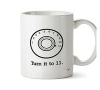 Hippowarehouse Turn it up to 11 Printed Mug Cup Ceramic 10oz
