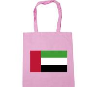 Hippowarehouse Uae Flag Tote Shopping Gym Beach Bag 42cm x38cm, 10 litres