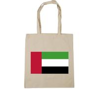 Hippowarehouse Uae Flag Tote Shopping Gym Beach Bag 42cm x38cm, 10 litres