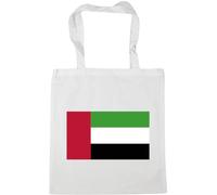 Hippowarehouse Uae Flag Tote Shopping Gym Beach Bag 42cm x38cm, 10 litres