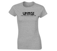 Hippowarehouse Unagi It's not Something You are It's Something You Have Womens Fitted Short Sleeve t-Shirt (Specific Size Guide in Description) Grey