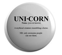 Hippowarehouse Unicorn meaning Badge Various Sizes 38mm 50mm 75mm