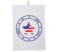 Hippowarehouse USA Flag Star (Pocket) Tea Towel Eco Printed Dish Cloth Kitchen accessory 50cmx70cm 100% Cotton