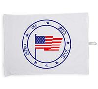 Hippowarehouse USA Flag Tea Towel Eco Printed Dish Cloth Kitchen accessory 50cmx70cm 100% Cotton