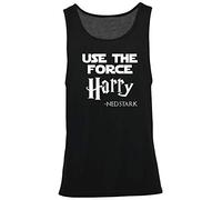 Hippowarehouse Use The Force Harry - ned Stark Vest Scoop Sleeve Unisex Tank top Black