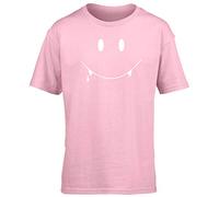 Hippowarehouse Vampire Smile Blood Kids Children's Short Sleeve t-Shirt Pink