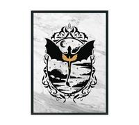 Hippowarehouse Violet's dragons in the sky Printed Poster A3 Wall Art Design Classroom Room Gym Office Décor