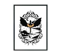 Hippowarehouse Violet's dragons in the sky Printed Poster A3 Wall Art Design Classroom Room Gym Office Décor