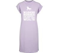 Hippowarehouse Warning Horses can Seriously Damage Your Wealth t-Shirt Dress Women's Adults Nightie Nightdress Lilac