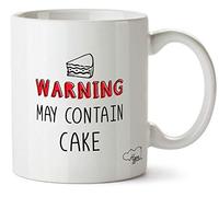 Hippowarehouse Warning May Contain Cake Printed Mug Cup Ceramic 10oz