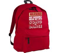 HippoWarehouse Warning May Randomly Break Out Into Song and Dance Backpack ruck Sack Dimensions: 31 x 42 x 21 cm Capacity: 18 litres