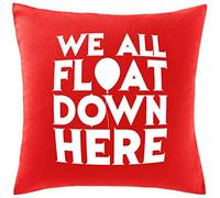 Hippowarehouse We all float down here Printed bedroom accessory cushion cover case 41x41cm