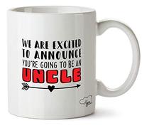 Hippowarehouse We are Excited to Announce You're Going to Be an Uncle Printed Mug Cup Ceramic 10oz