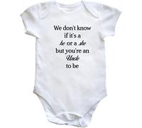 Hippowarehouse we don't know if it's a he or a she but you're an uncle to be baby vest bodysuit (short sleeve) boys girls