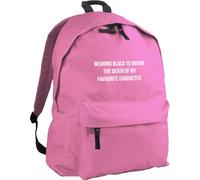 HippoWarehouse Wearing Black to Mourn The Death of My Favourite Character Backpack ruck Sack Dimensions: 31 x 42 x 21 cm Capacity: 18 litres