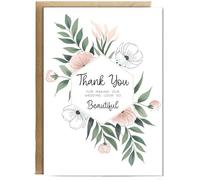 Hippowarehouse Wedding Decoration Thank You Card for Making Our Wedding Look So Beautiful Personalised Card A5 with envelope for him for her Funny Cards for Men and Women Blank inside option