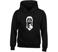 Hippowarehouse Wednesday Not Perky Kids Children's Unisex Hoodie Hooded top Black