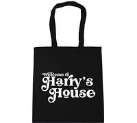 Hippowarehouse welcome to harry's house Tote Shopping Gym Beach Bag 42cm x38cm, 10 litres