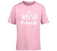 Hippowarehouse Welsh Princess Kids Children's Short Sleeve t-Shirt Pink