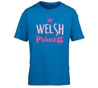 Hippowarehouse Welsh Princess Kids Children's Short Sleeve t-Shirt Sapphire Blue