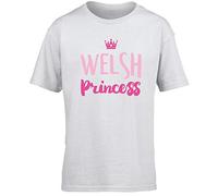 Hippowarehouse Welsh Princess Kids Children's Short Sleeve t-Shirt White