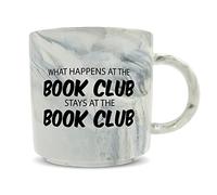 Hippowarehouse What Happens at The Book Club Stays at The Book Club Printed Mug Various Colour Options Ceramic Cup Kitchenware 11oz