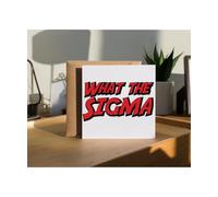 Hippowarehouse What the sigma Personalised Birthday Card 15cm x 15cm for him for her Funny with envelope Birthday Cards for Men and Women