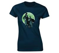 Hippowarehouse What we do Lazslo Nadja Womens Slim fit Short Sleeve t-Shirt Small (UK Size 12) Navy Blue