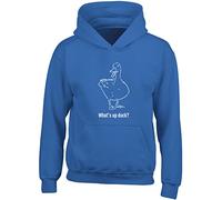 Hippowarehouse What's up Duck Kids Children's Unisex Hoodie Hooded top Royal