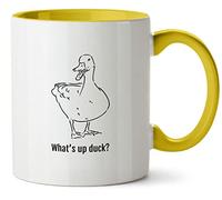 Hippowarehouse What's up Duck Printed Mug Various Colour Options Ceramic Cup Kitchenware 11oz
