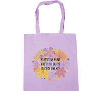 Hippowarehouse What's your name? Who's your daddy? Is he rich like me? Tote Shopping Gym Beach Bag 42cm x38cm, 10 litres